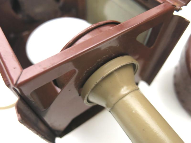 German Wehrmacht Karbid Lamp Einheitslaterne Stahl In Sand Colour Candle Holder Maker nkv.