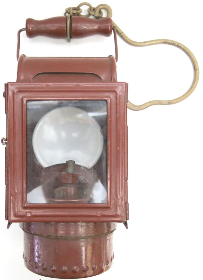 German Wehrmacht Karbid Lamp Einheitslaterne Stahl Last Ditch In Red Primer Complete Set ltf.