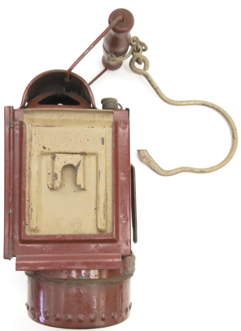 German Wehrmacht Karbid Lamp Einheitslaterne Stahl Last Ditch In Red Primer Complete Set ltf.