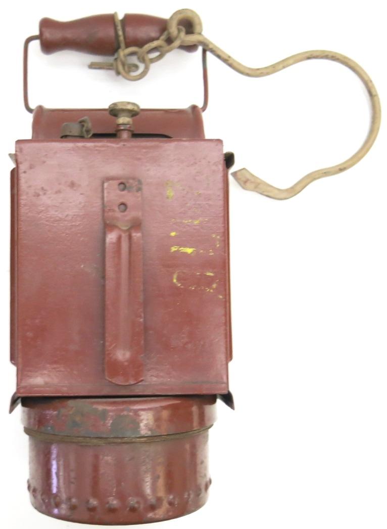 German Wehrmacht Karbid Lamp Einheitslaterne Stahl Last Ditch In Red Primer Complete Set ltf.