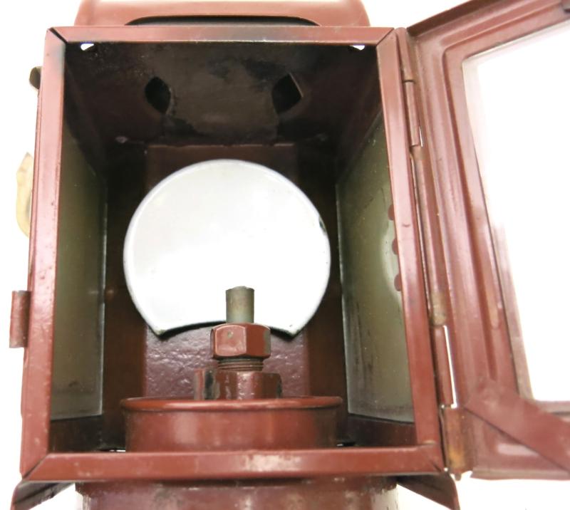 German Wehrmacht Karbid Lamp Einheitslaterne Stahl Last Ditch In Red Primer Complete Set ltf.