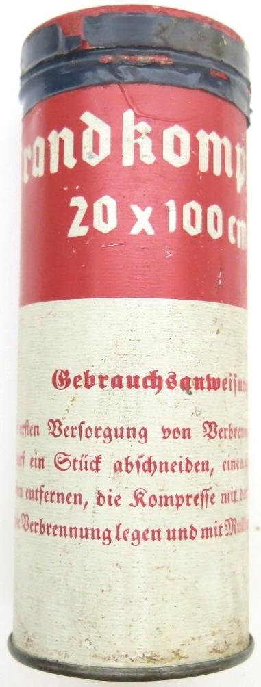German Wehrmacht Medical Brandkompresse Wehrkreissanitätspark IX, (Kassel), Never Used.