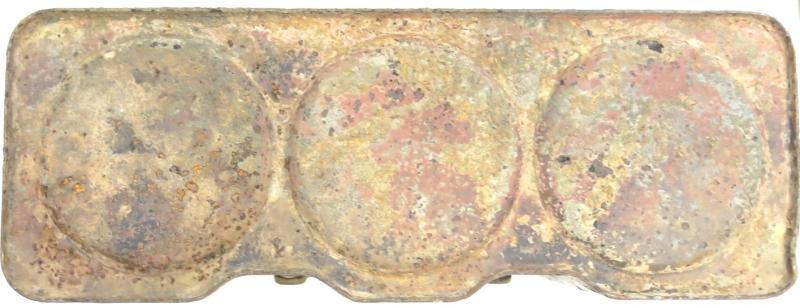 German Wehrmacht Deutsches Afrika Korps DAK 3 S.Mi.35 Schrapnellmine 35 Transport Box Case, Tropical In Sand Colour And Battle Damage.