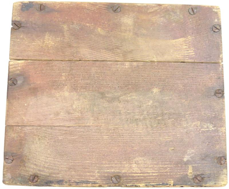 German Wehrmacht Zündmittel für je 9 S.Mi.35 Schrapnellmine 35 Spare Fuzes And Parts Box For 9 Mines, FM & S 1940, Nice Unpainted Variation Box.