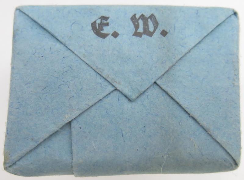 German Wehrmacht Medical 100 g entfettete Watte Wehrkreissanitätspark VI, (Münster, Osnabrück), April. 1944, Mint Unused.