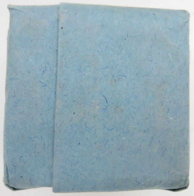 German Wehrmacht Medical 100 g entfettete Watte Wehrkreissanitätspark VI, (Münster, Osnabrück), April. 1944, Mint Unused.