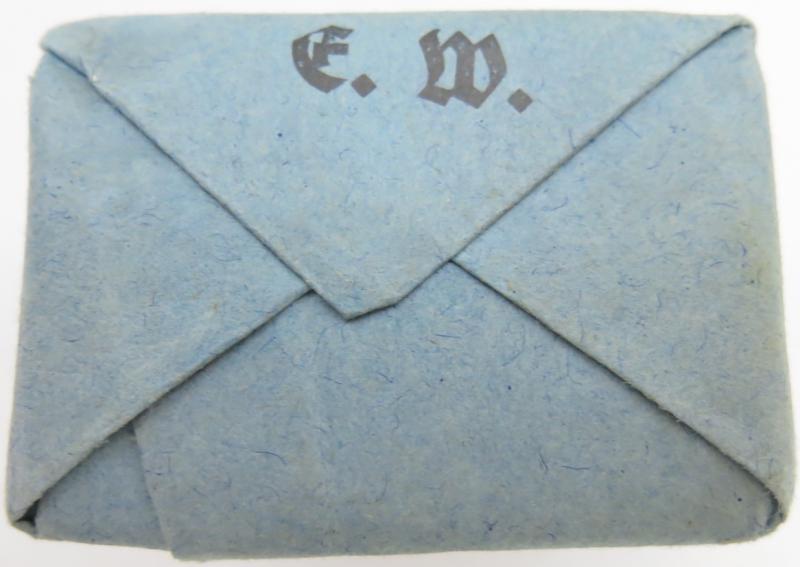 German Wehrmacht Medical 100 g entfettete Watte Wehrkreissanitätspark VI, (Münster, Osnabrück), April. 1944, Mint Unused.