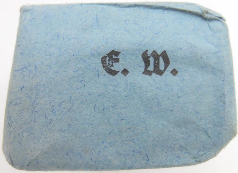 German Wehrmacht Medical 100 g entfettete Watte Wehrkreissanitätspark VI, (Münster, Osnabrück), April. 1944, Mint Unused.