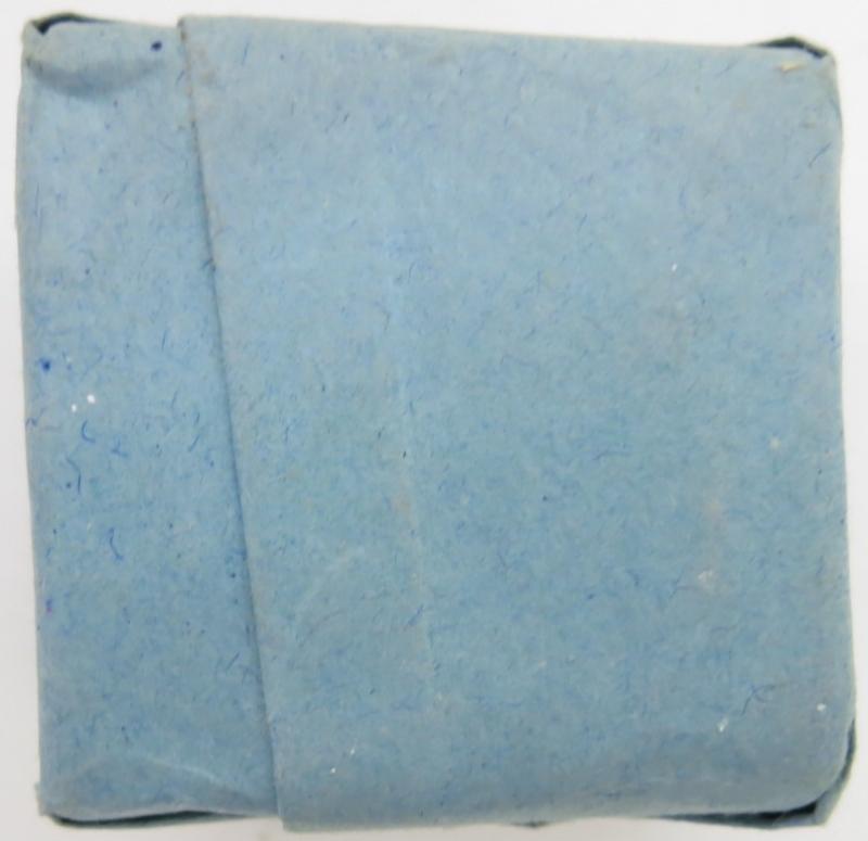 German Wehrmacht Medical 100 g entfettete Watte Wehrkreissanitätspark VI, (Münster, Osnabrück), April. 1944, Mint Unused.