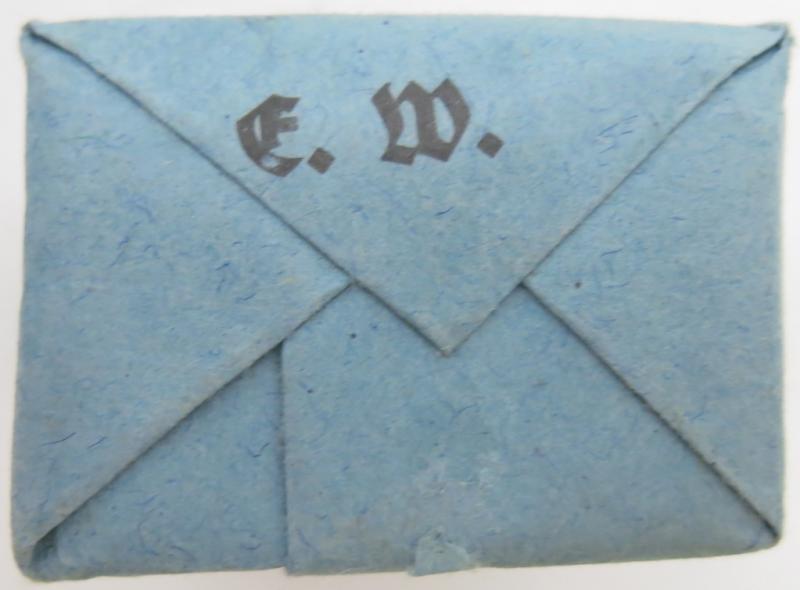 German Wehrmacht Medical 100 g entfettete Watte Wehrkreissanitätspark VI, (Münster, Osnabrück), April. 1944, Mint Unused.