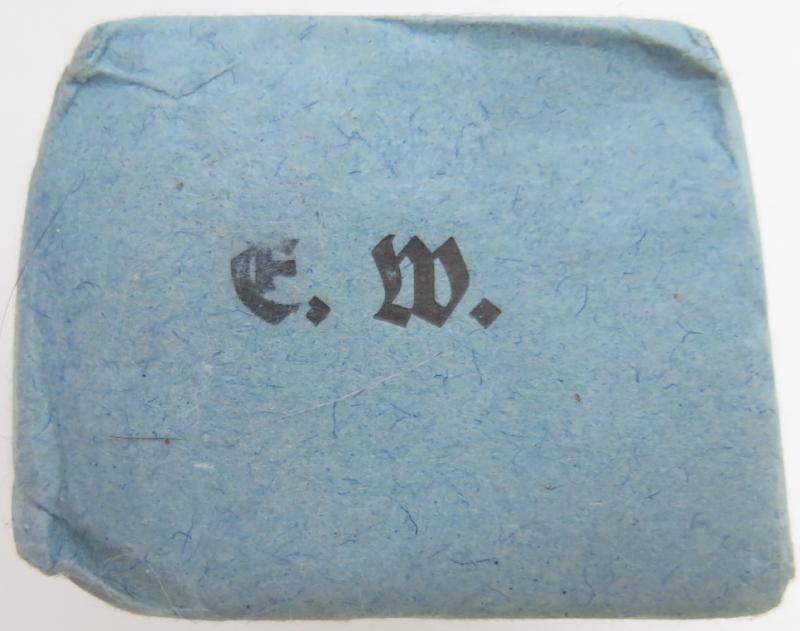 German Wehrmacht Medical 100 g entfettete Watte Wehrkreissanitätspark VI, (Münster, Osnabrück), April. 1944, Mint Unused.