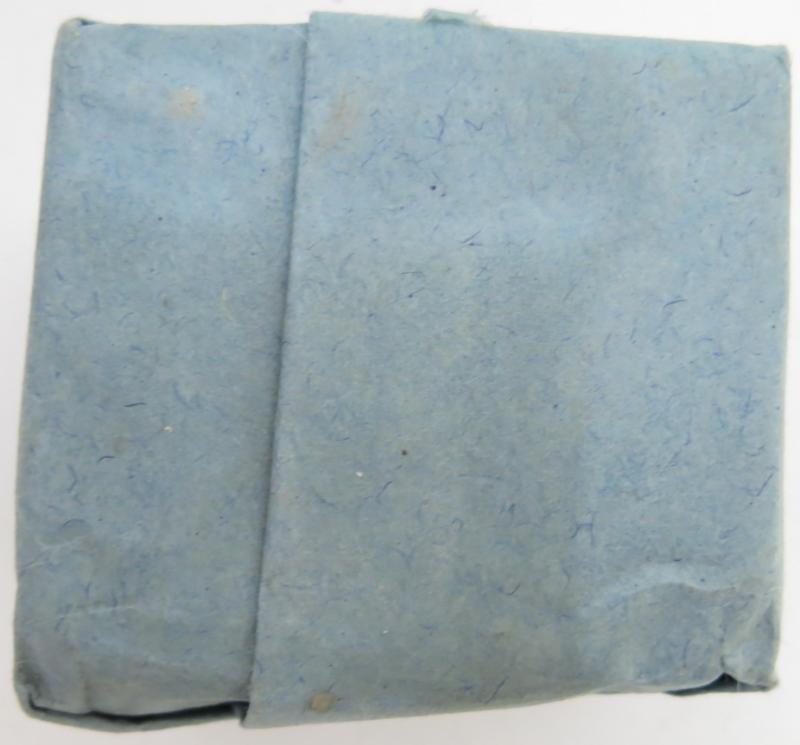 German Wehrmacht Medical 100 g entfettete Watte Wehrkreissanitätspark VI, (Münster, Osnabrück), April. 1944, Mint Unused.