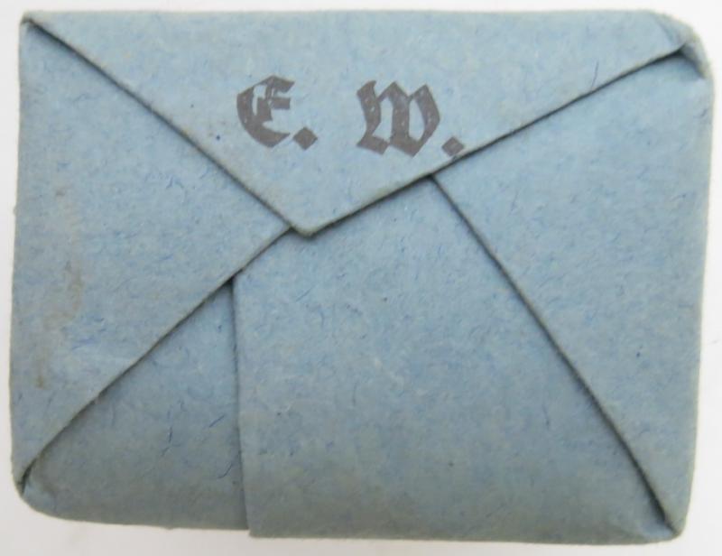 German Wehrmacht Medical 100 g entfettete Watte Wehrkreissanitätspark VI, (Münster, Osnabrück), April. 1944, Mint Unused.