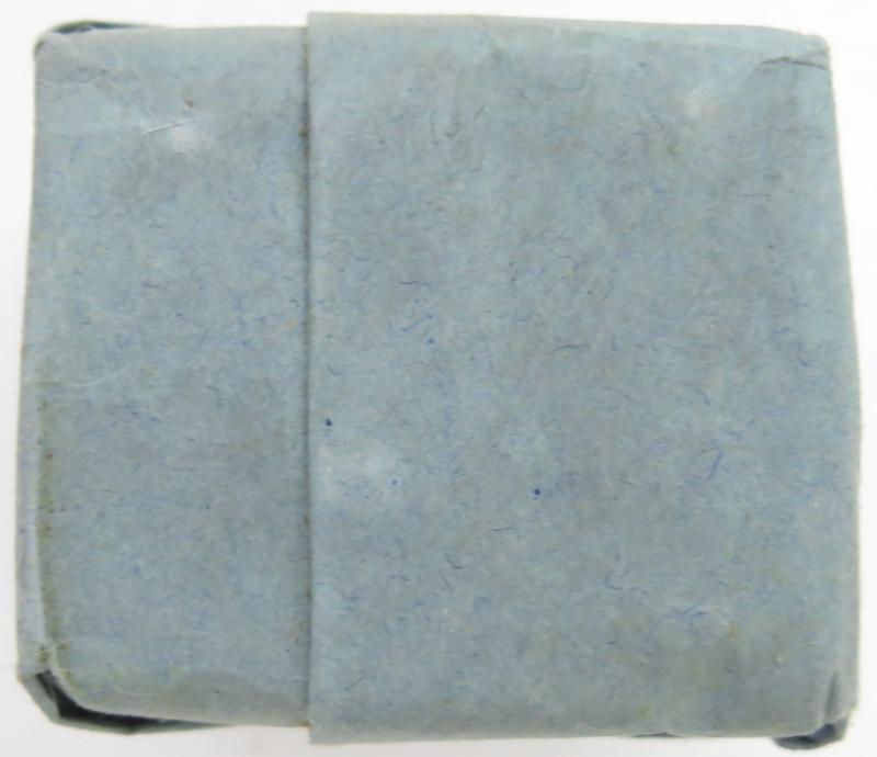 German Wehrmacht Medical 100 g entfettete Watte Wehrkreissanitätspark VI, (Münster, Osnabrück), April. 1944, Mint Unused.