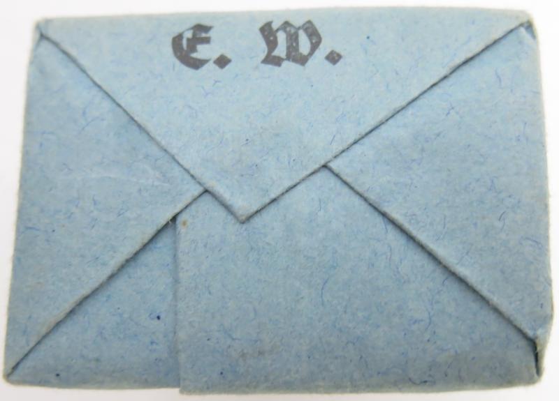 German Wehrmacht Medical 100 g entfettete Watte Wehrkreissanitätspark VI, (Münster, Osnabrück), April. 1944, Mint Unused.