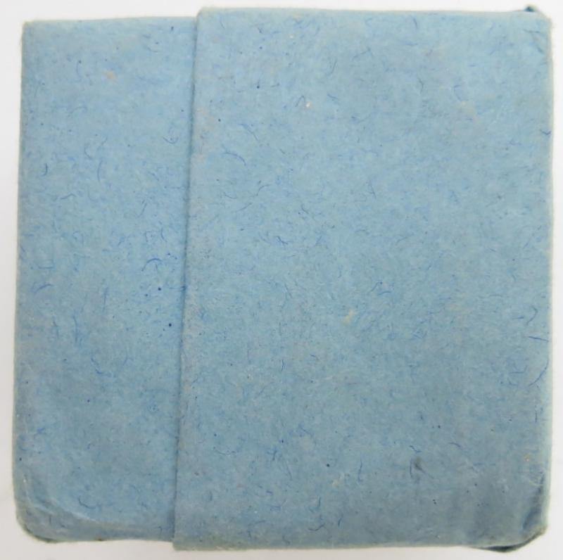 German Wehrmacht Medical 100 g entfettete Watte Wehrkreissanitätspark VI, (Münster, Osnabrück), April. 1944, Mint Unused.