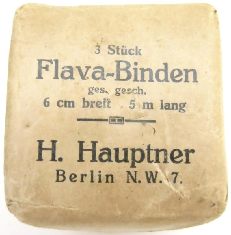 German Wehrmacht 3 Stück Flava-Binden H. Hauptner Belonging To The Veterinär Satteltasche 29.