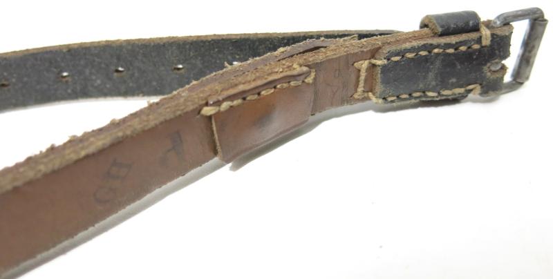 German Wehrmacht Fast Release Utility Strap 54 x 1,8 cms 17 Holes CARL HEPTING & Co. STGT. FEUERBACH 1941, Nearly Mint.