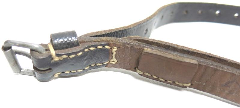 German Wehrmacht Fast Release Utility Strap 54 x 1,8 cms 17 Holes CARL HEPTING & Co. STGT. FEUERBACH 1941, Nearly Mint.