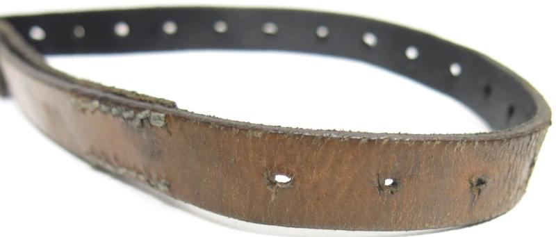 German Wehrmacht Fast Release Utility Strap 57 x 1,8 cms 17 Holes TIWO HEIDELBERG 1942 Nearly Mint.