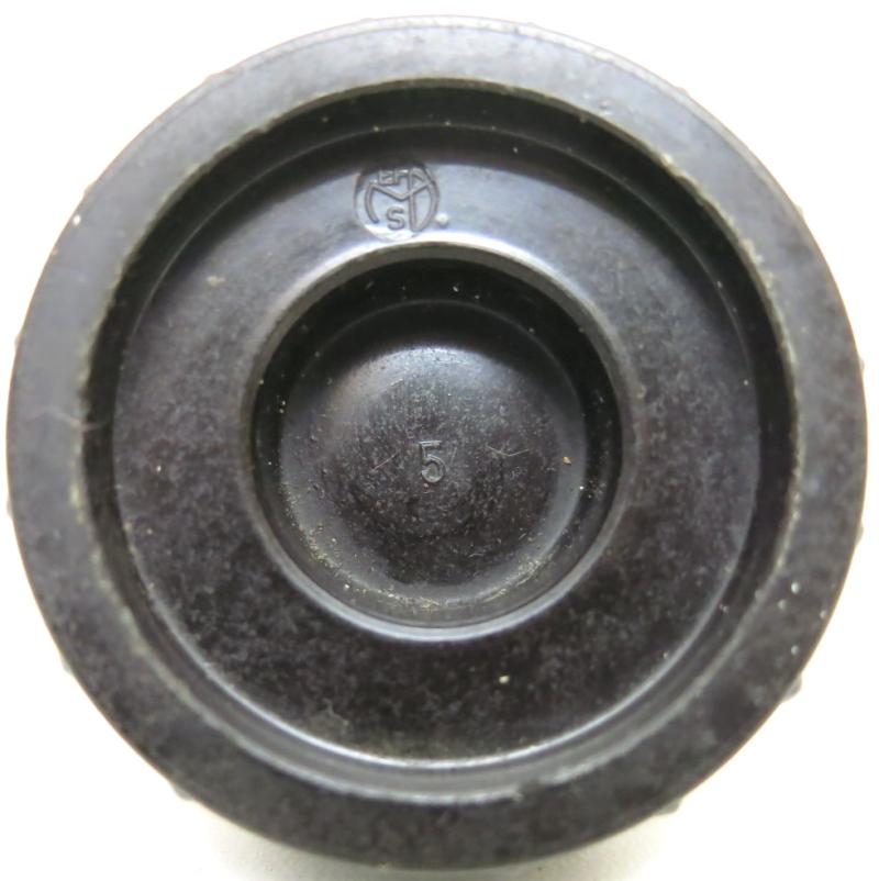 German Luftwaffe Bakelite Transport Plug For ELAZ Electrische Aufschlag Zünder Electrical Aerial Bomb Fuzes No Year, Perfect Joker, With Cardboard Washer, Very Hard To Find As A Spare Part.