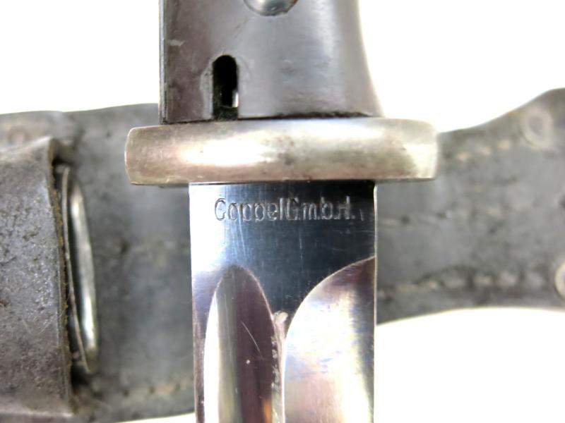 German Wehrmacht K98 Seitengewehr 84/98 Bayonet Matching Coppel G.m.b.H 7740 i 1940 Complete With Original Frog.
