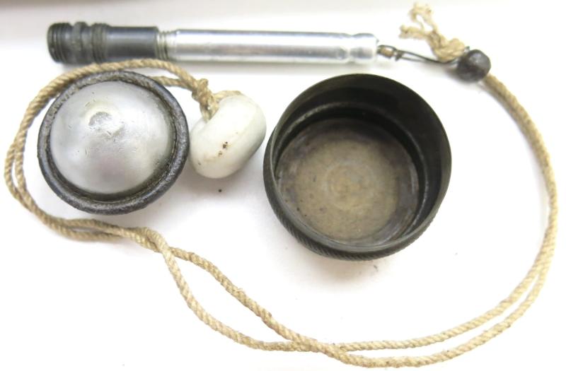 German Wehrmacht Übungs Stielhandgranate Stickgrenade M24 brb 1944 100% Complete, Inert.