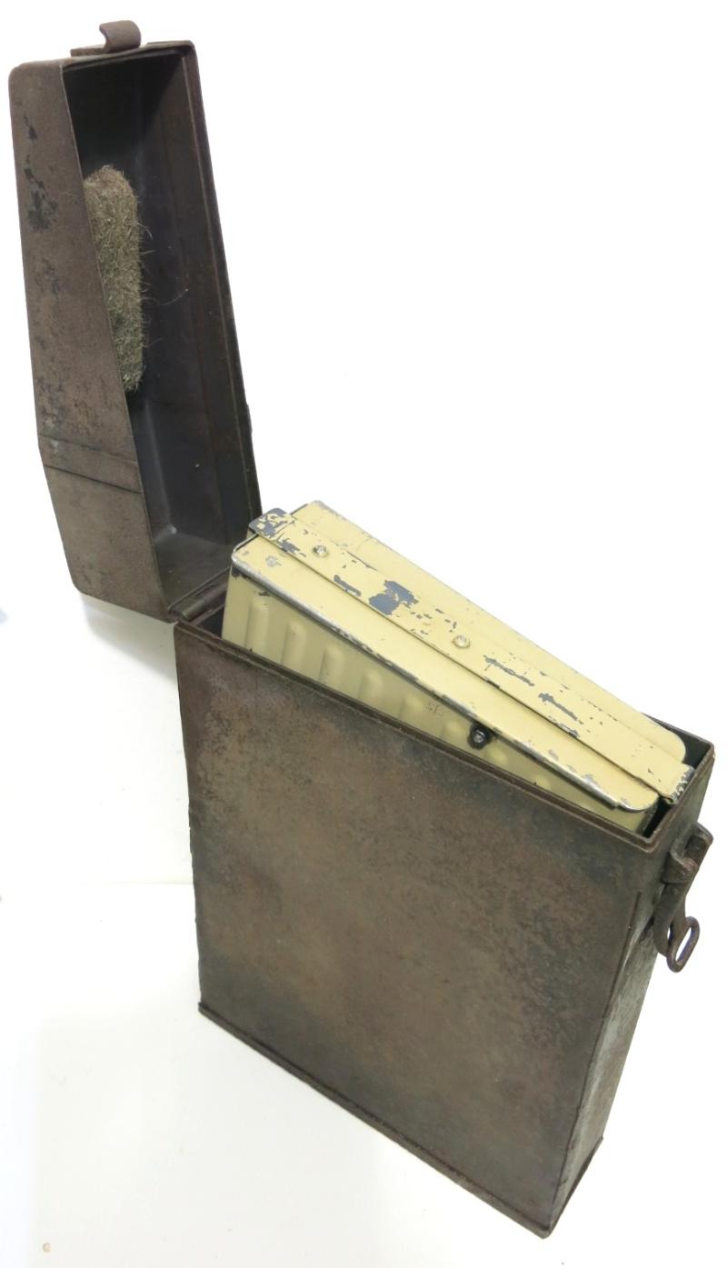 German Wehrmacht 2 cm Flak 30/38 ONE Magazine Case Box As Used On The Sd. Kfz 10/4 And/Or In The SD. AH. 51 Sonderanhänger, VERY HARD To Find.