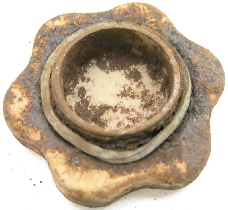 German Wehrmacht T. Mi. 42 Tellermine 42 Fuze Plug In Sand Colour Complete With Washer.