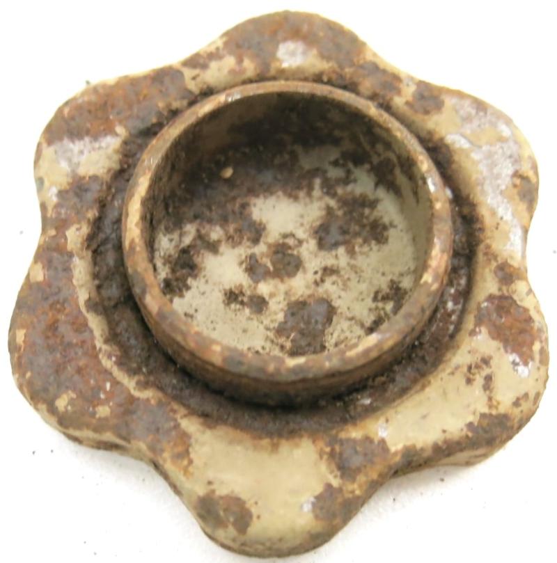 German Wehrmacht T. Mi. 42 Tellermine 42 Fuze Plug In Sand Colour, Missing Washer.