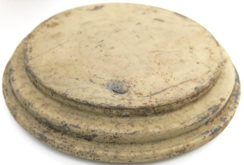 German Wehrmacht T. Mi. Pilz 43 Tellermine Pilz 43 Pressure Plate With Original Sand Colour, Barn Find, Inert.