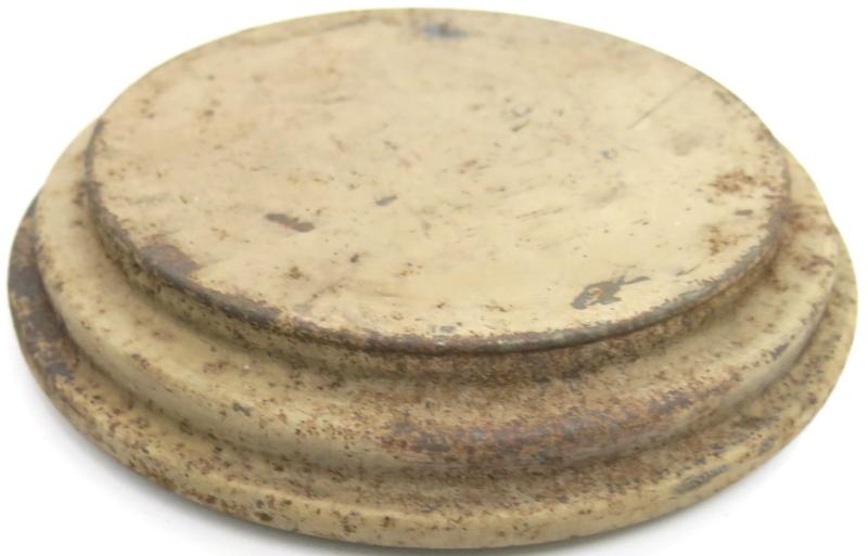 German Wehrmacht T. Mi. Pilz 43 Tellermine Pilz 43 Pressure Plate With Original Sand Colour, Barn Find, Inert.