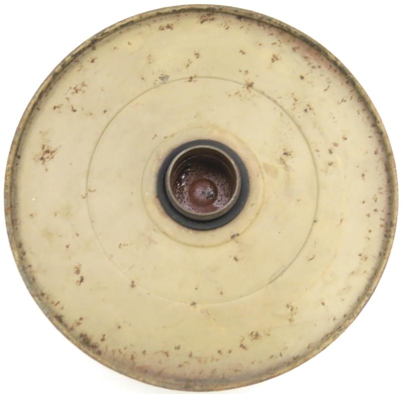 German Wehrmacht T. Mi. Pilz 43 Tellermine Pilz 43 Pressure Plate With Original Sand Colour, Barn Find, Inert.