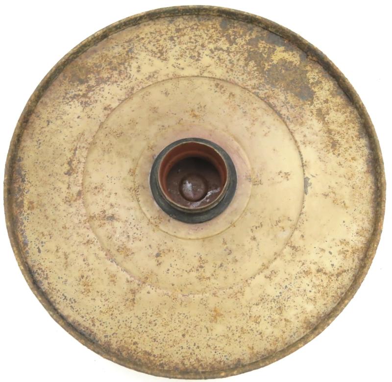 German Wehrmacht T. Mi. Pilz 43 Tellermine Pilz 43 Pressure Plate With Original Sand Colour, Barn Find, Inert.