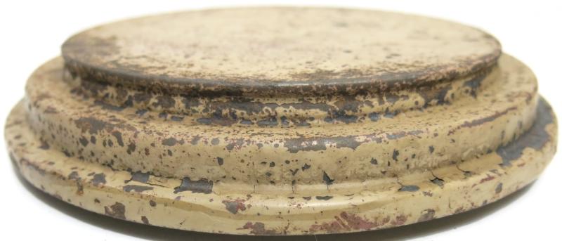German Wehrmacht T. Mi. Pilz 43 Tellermine Pilz 43 Pressure Plate With Original Sand Colour, Barn Find, Inert.