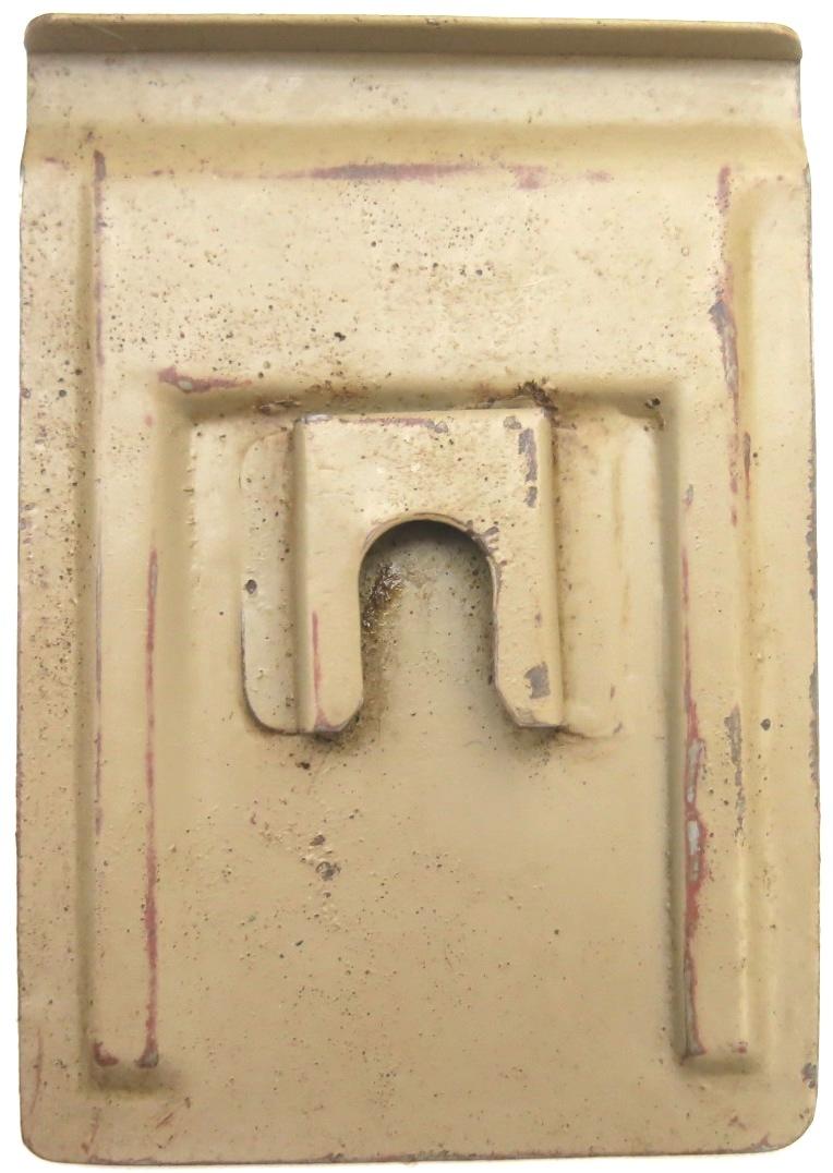 German Wehrmacht Karbid Lamp Einheitslaterne Stahl In Sand Colour Side Cover Spare Part.