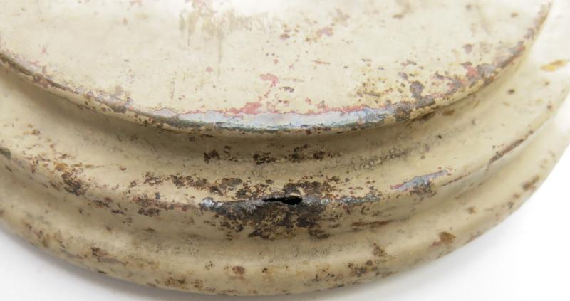 German Wehrmacht T. Mi. Pilz 43 Tellermine Pilz 43 Pressure Plate With Original Sand Colour btc 43, Barn Find, Inert.