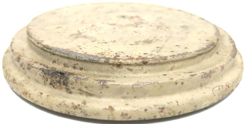 German Wehrmacht T. Mi. Pilz 43 Tellermine Pilz 43 Pressure Plate With Original Sand Colour btc 43, Barn Find, Inert.