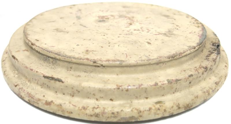 German Wehrmacht T. Mi. Pilz 43 Tellermine Pilz 43 Pressure Plate With Original Sand Colour btc 43, Barn Find, Inert.