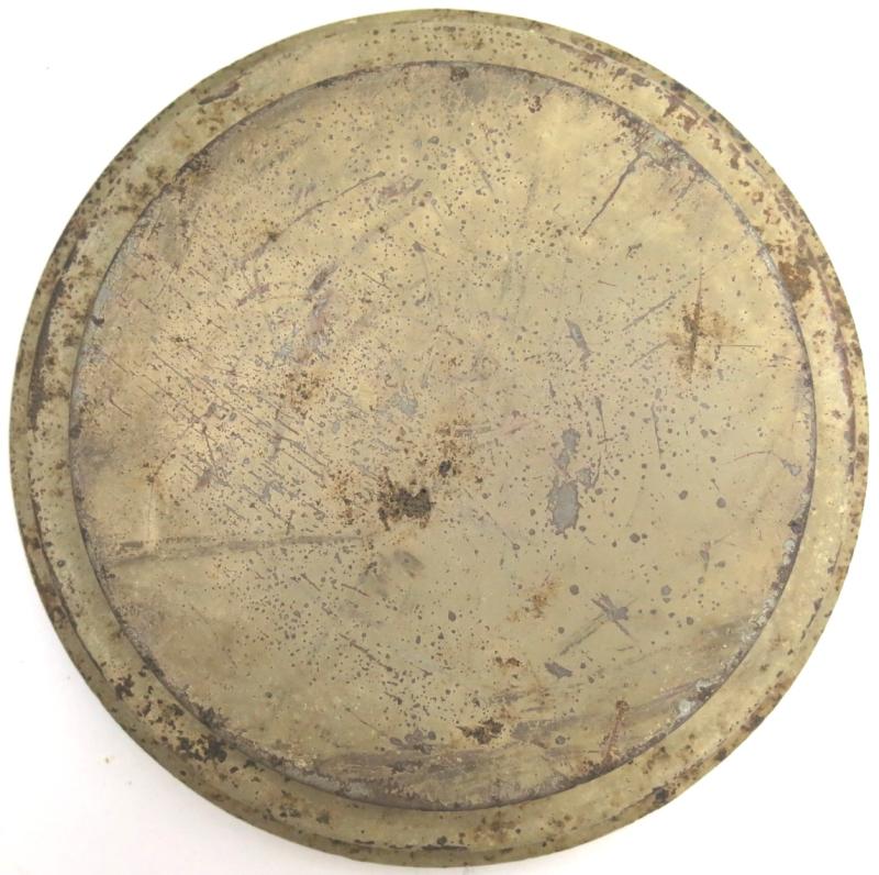German Wehrmacht T. Mi. Pilz 43 Tellermine Pilz 43 Pressure Plate With Original Sand Colour, Barn Find, Inert.