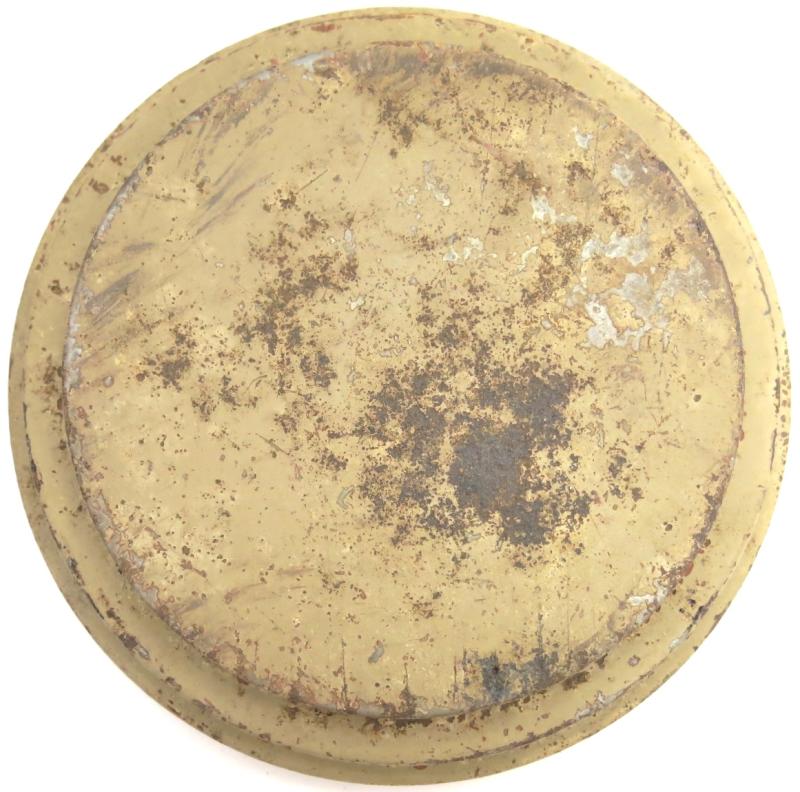 German Wehrmacht T. Mi. Pilz 43 Tellermine Pilz 43 Pressure Plate With Original Sand Colour bdn 1943, Barn Find, Inert.