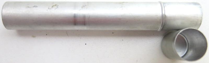 German Wehrmacht Sanitär Aluminium Tablettenröhrchen Medical Pills Tube Eukodal 0,005 g, Empty.