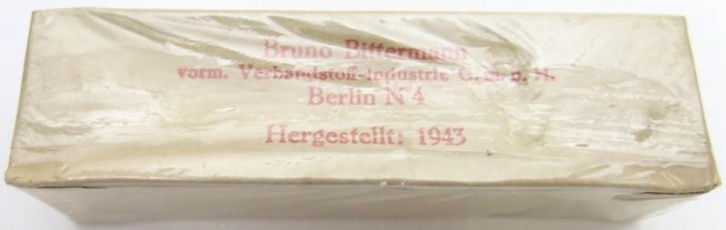 German Deutsches Rotes Kreuz D. R. K. And Luftschutz Hausapotheke And Verbandkasten Brandbinde Bruno Bittermann Berlin 1943.
