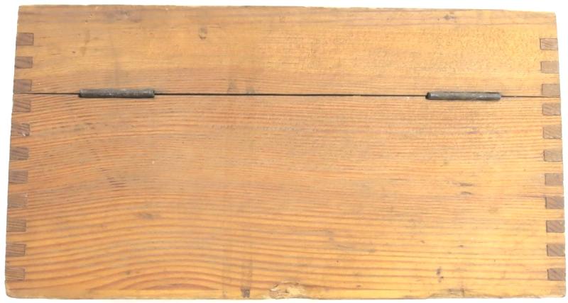 German Wehrmacht Einheitstablettenkasten Pill Box, Empty, But Complete With Rack And Label.