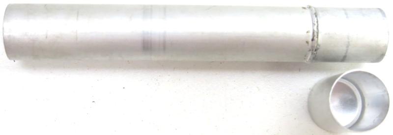 German Wehrmacht Sanitär Aluminium Tablettenröhrchen Medical Pills Tube Opium 0,03 g, EMPTY.