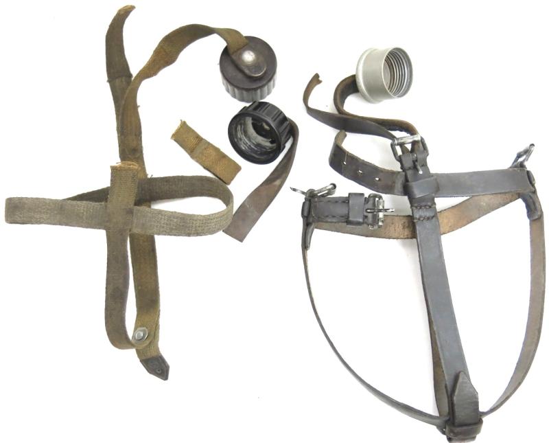 German Wehrmacht Some Spare Canteen Straps And Plugs, Perfect For Replacements..
