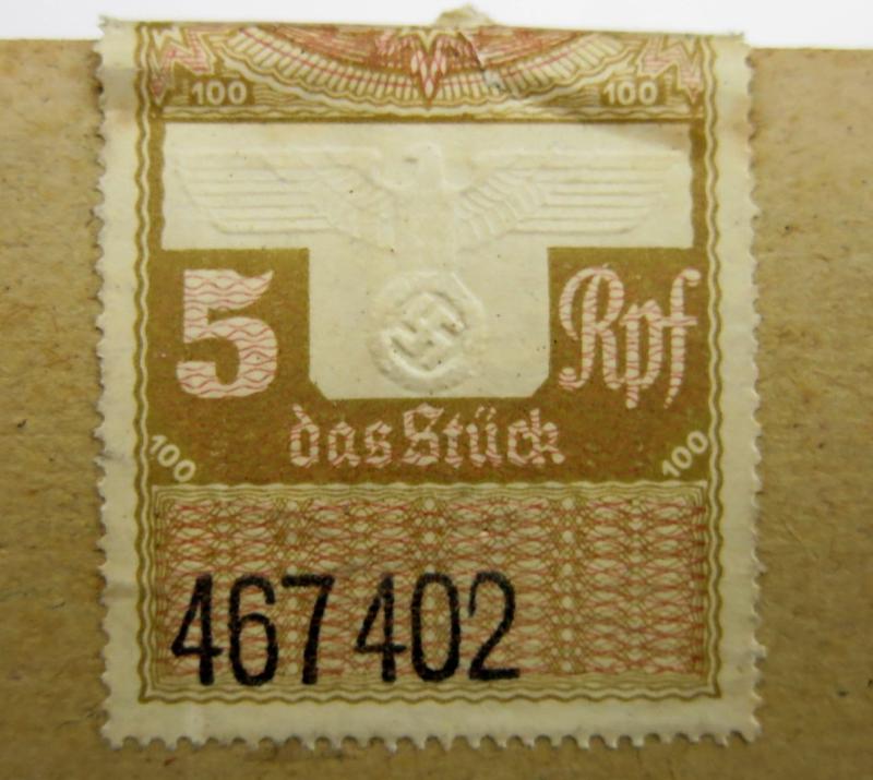 German Wehrmacht Full Unopened Box Of Vaultier Flora Stumpen, 100 Stumpen.