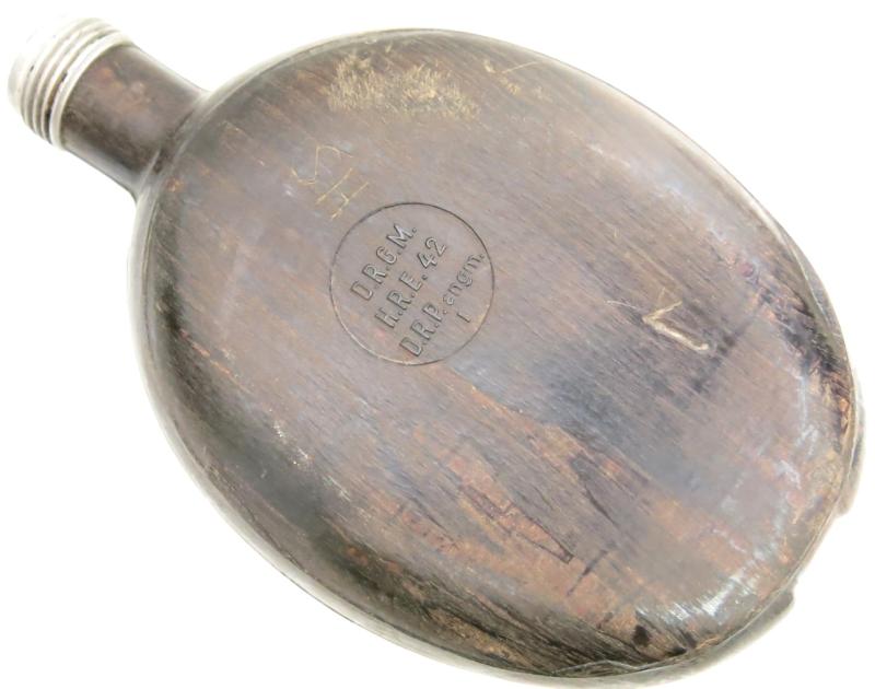 German Wehrmacht Coconut Canteen H. R. E. 42, Only The Bottle.
