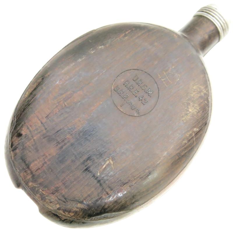 German Wehrmacht Coconut Canteen H. R. E. 42, Only The Bottle.