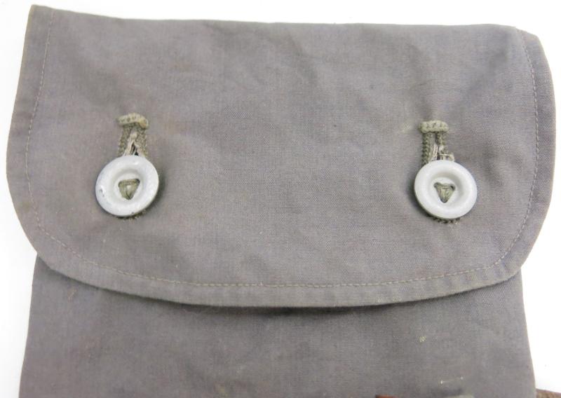 German Wehrmacht Zeltbahn 31 Zeltzubehörtasche Tent Accessory Pouch/Bag In A Nice Luftwaffe Blue Canvas.